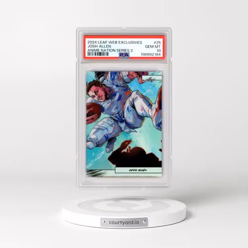 2024 Leaf Web Exclusives #25 Josh Allen - Anime Nation Series 2 (PSA 10 GEM MINT)