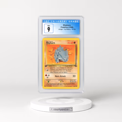 1999 Jungle #61 Rhyhorn - 1st Edition (CGC 9 MINT)