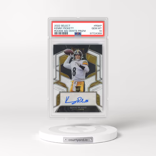 2022 Panini Select Rookie Signatures #RSKP Kenny Pickett - White Prizm (PSA 10 GEM MINT)