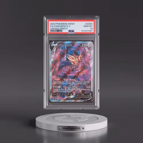 2023 Pokémon Sword and Shield Crown Zenith #GG54 Zamazenta V - Holo Full Art (PSA 10 GEM MINT)