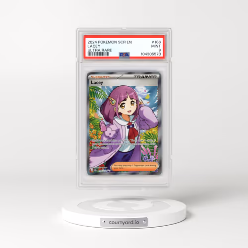 2024 Pokémon Scr EN-Stellar Crown #166 Lacey - Ultra Rare (PSA 9 MINT)