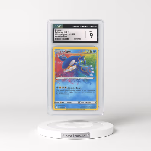 2021 Shining Fates #021/072 Kyogre - Amazing Rare (CGC 9 MINT)