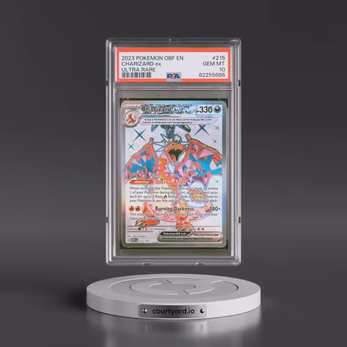 2023 Pokémon Obf EN-Obsidian Flames #215 Charizard EX - Holo Ultra Rare (PSA 10 GEM MINT)