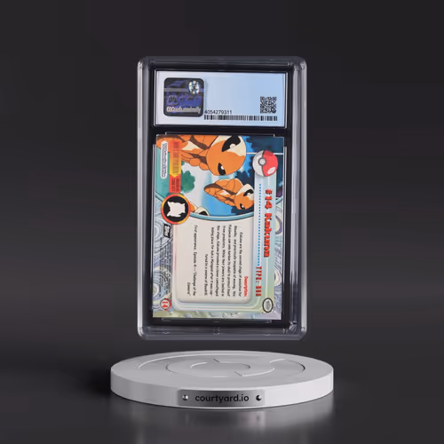 1999 Series 1 (Oval Nintendo Seal) #14 Kakuna - Fourth Print (Black Logo) Silver Foil (Starbursts) (