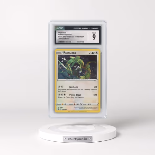 2017 Black Star Promos - Sword & Shield #SWSH029 Rayquaza - (Cosmos Holo) (CGC 9 MINT)