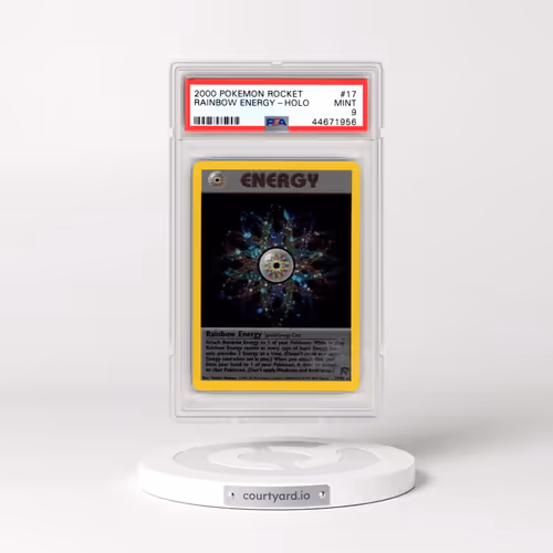 2000 Pokémon Rocket #17 Rainbow Energy - Holo (PSA 9 MINT)