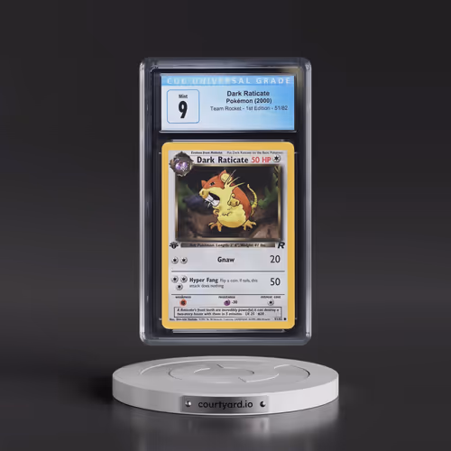 2000 Team Rocket #51/82 Dark Raticate - 1st Edition 1st Edition (CGC 9 MINT)
