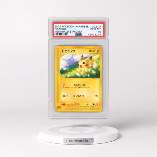 2002 Pokémon McDonald's Promo #021/P Pikachu (PSA 10 GEM MINT)