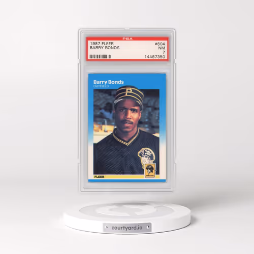 1987 Fleer #604 Barry Bonds (PSA 7 NM)