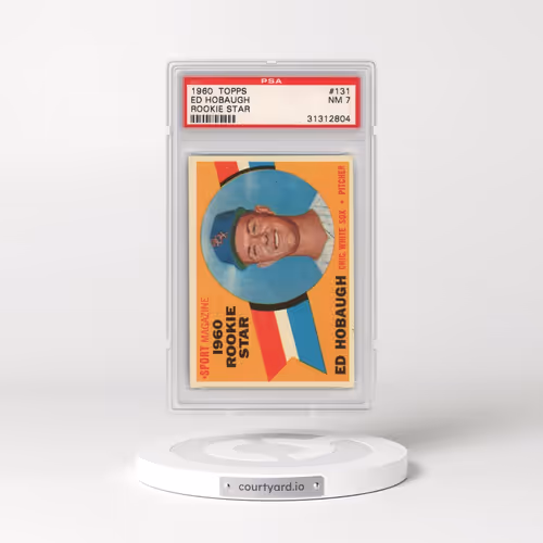 1960 Topps #131 Ed Hobaugh - Rookie Star (PSA 7 NM)