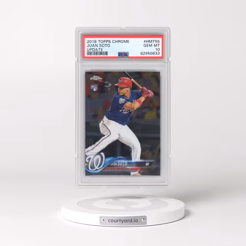 2018 Topps Chrome Update #HMT55 Juan Soto (PSA 10 GEM MINT)