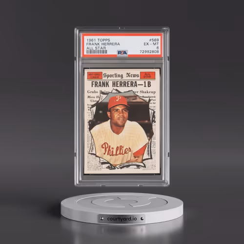 1961 Topps #569 Frank Herrera - All Star (PSA 6 EX-MT)