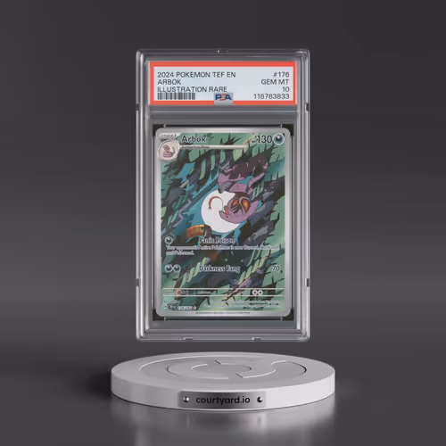 2024 Pokémon Tef EN-Temporal Forces #176 Arbok - Illustration Rare (PSA 10 GEM MINT)