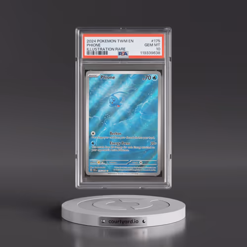 2024 Pokémon Twm EN-Twilight Masquerade #175 Phione - Illustration Rare (PSA 10 GEM MINT)