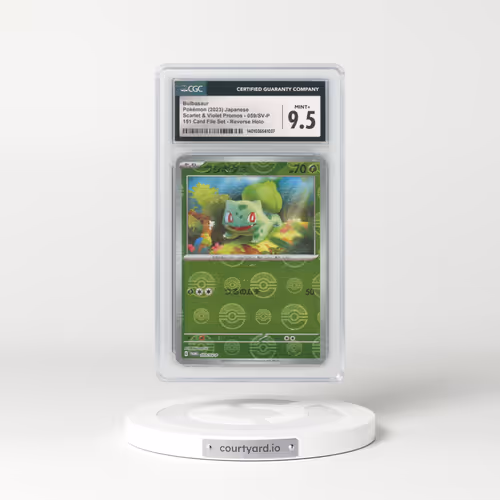 2022 Scarlet & Violet Promos #059/SV-P Bulbasaur - Reverse Holo 151 Card File Set Poke Ball (CGC 9.5 MINT+)