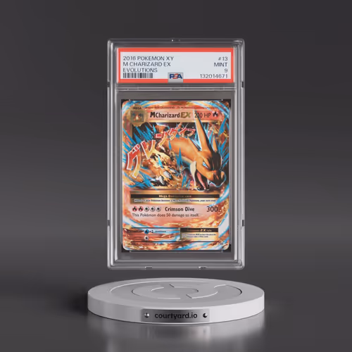 2016 Pokémon XY Evolutions #13 M Charizard EX - Holo (PSA 9 MINT)