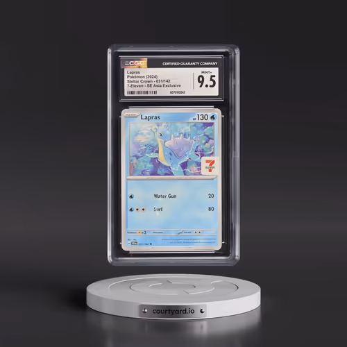2024 Pokémon Scr EN-Stellar Crown #031 Lapras - 7-Eleven Exclusive (CGC 9.5 MINT+)