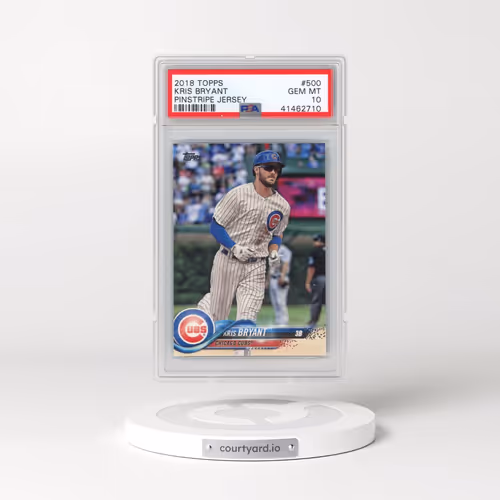 2018 Topps #500 Kris Bryant - Pinstripe Jersey (PSA 10 GEM MINT)