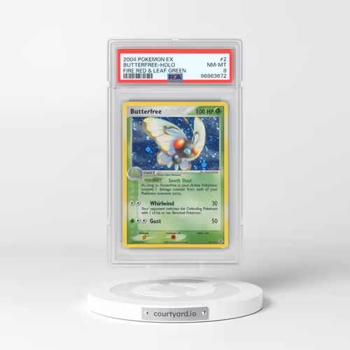2004 Pokémon EX Fire Red & Leaf Green #2 Butterfree - Holo (PSA 8 NM-MT)
