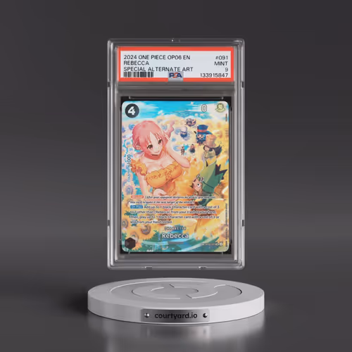 2024 One Piece OP06-Wings of the Captain #091 Rebecca - Special Alternate Art (PSA 9 MINT)