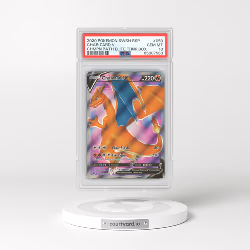 2020 Pokémon Swsh Black Star Promo #050 Charizard V - Holo Champion's Path Elite Trainer Box (PSA 10