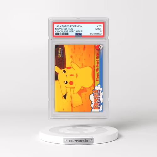 1999 Topps Pokémon the Movie Edt #53 Movie Edition - C'Mon, We Need Help (PSA 9 MINT)
