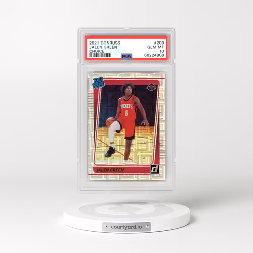 2021 Panini Donruss #209 Jalen Green - Choice (PSA 10 GEM MINT)