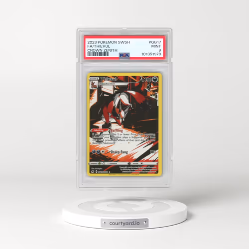 2023 Pokémon Sword and Shield Crown Zenith #GG17 Thievul - Full Art (PSA 9 MINT)