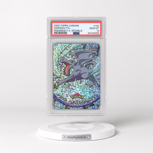 2000 Topps Chrome Pokémon T.V. #142 Aerodactyl - Sparkle (PSA 10 GEM MINT)