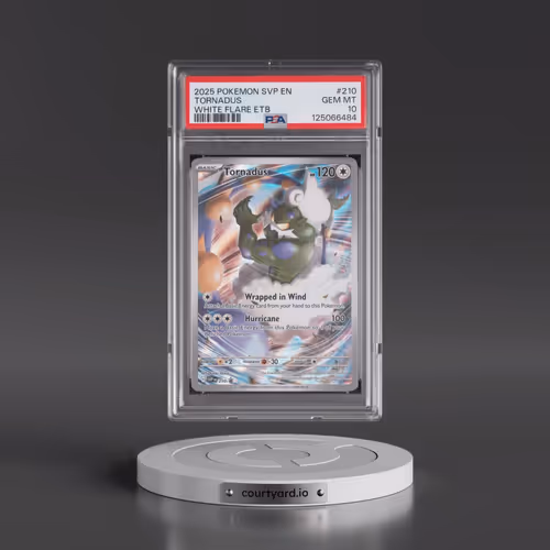 2025 Pokémon Svp EN-SV Black Star Promo #210 Tornadus - White Flare Elite Trainer Box (PSA 10 GEM MI