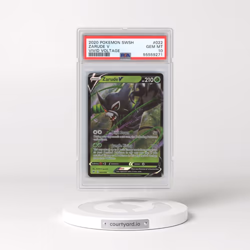 2020 Pokémon Sword & Shield Vivid Voltage #022 Zarude V - Holo (PSA 10 GEM MINT)