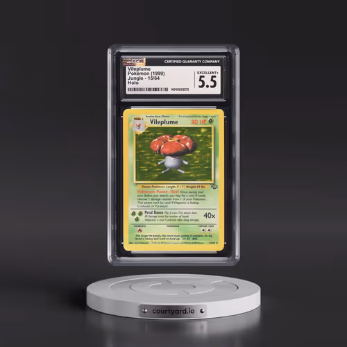 1999 Jungle #15/64 Vileplume - Holo (CGC 5.5 EX+)