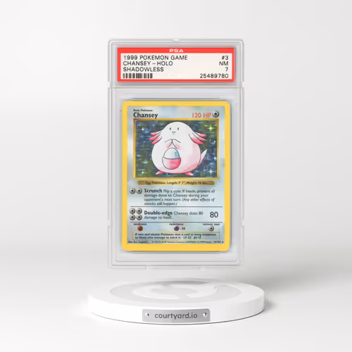 1999 Base Set #3 Chansey - Shadowless Holo (PSA 7 NM)