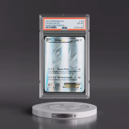 2014 Pokémon XY Phantom Forces #122 Dialga EX - Holo Full Art (PSA 6 EX-MT)