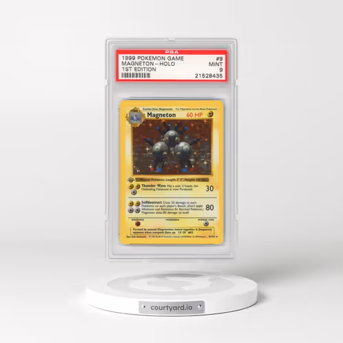 1999 Pokémon Game #9 Magneton - 1st Edition Holo (PSA 9 MINT)