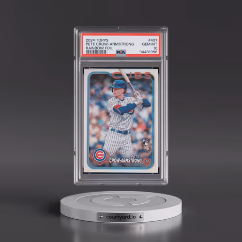 2024 Topps #407 Pete Crow-Armstrong - Rainbow Foil (PSA 10 GEM MINT)
