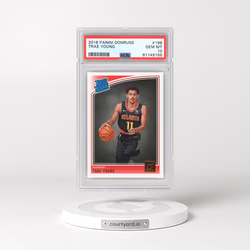2018 Panini Donruss #198 Trae Young (PSA 10 GEM MINT)