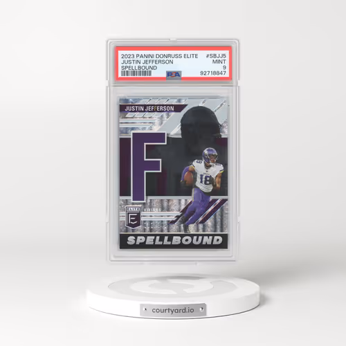 2023 Panini Donruss Elite Spellbound #SBJJ5 Justin Jefferson (PSA 9 MINT)
