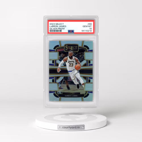 2023 Panini Select #66 LeBron James - Silver Prizm (PSA 10 GEM MINT)