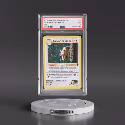 2000 Pokémon Gym Challenge #8 Giovanni's Persian - Holo (PSA 7 NM)