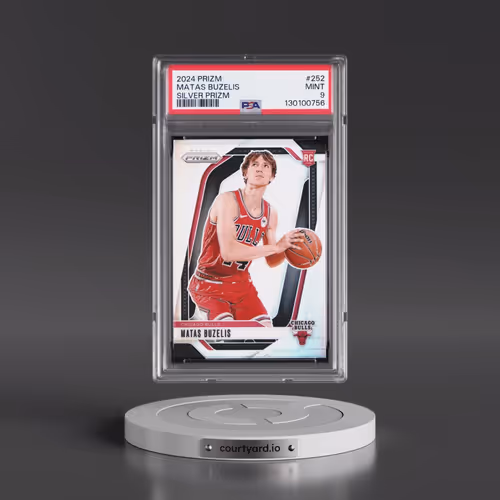 2024 Panini Prizm #252 Matas Buzelis - Silver Prizm (PSA 9 MINT)
