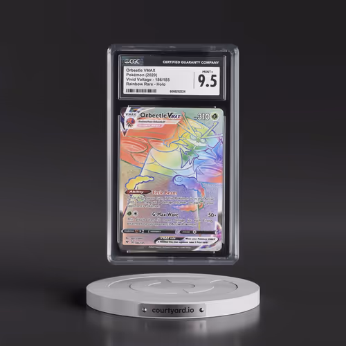 2020 Vivid Voltage #186/185 Orbeetle VMAX - Rainbow Rare Holo (CGC 9.5 MINT+)