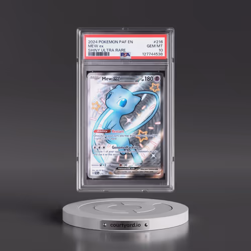 2024 Pokémon Paf EN-Paldean Fates #216 Mew EX - Holo Shiny Ultra Rare (PSA 10 GEM MINT)
