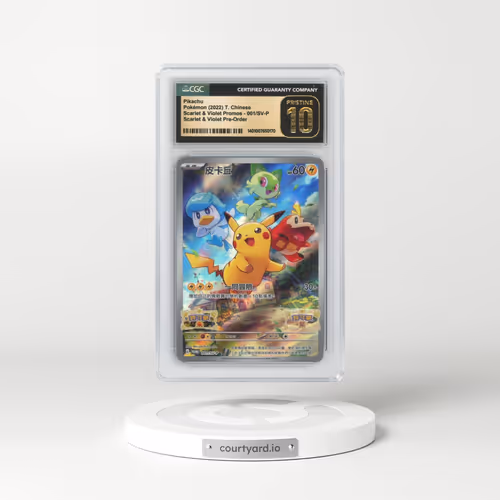 2022 Scarlet & Violet Promos - Traditional #001/SV-P Pikachu - Scarlet & Violet Pre-Order (CGC 10 PRISTINE)