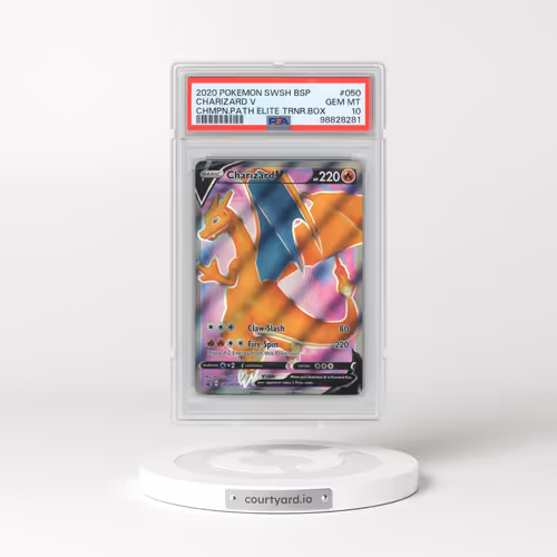 2020 Pokémon Swsh Black Star Promo #050 Charizard V - Holo Champion's Path Elite Trainer Box (PSA 10 GEM MINT)