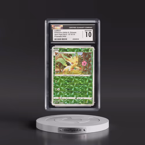 2025 Gem Pack Volume 2 - CBB2C - Simplified #07 07/15 Leafeon - Geometric Pattern Holo (CGC 10 GEM M