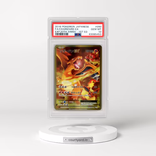 2016 Pokémon Expansion 20th Anniversary #090 Charizard EX - 1st Edition Holo Full Art (PSA 10 GEM MINT)