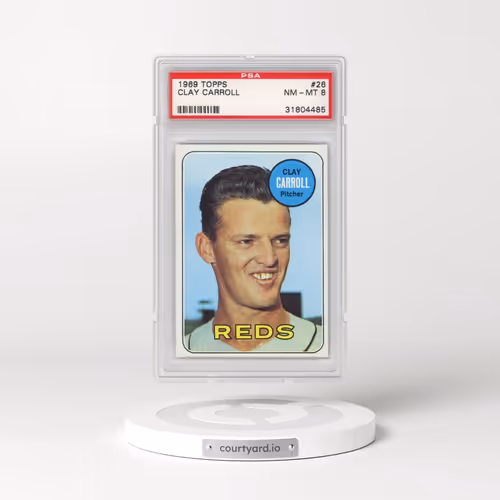 1969 Topps #26 Clay Carroll (PSA 8 NM-MT)
