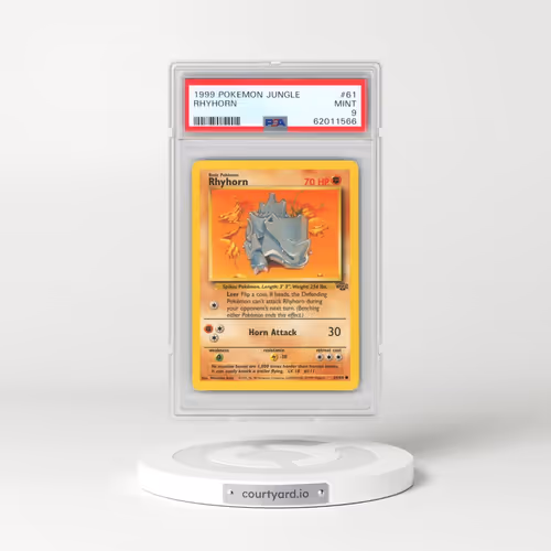 1999 Pokémon Jungle #61 Rhyhorn (PSA 9 MINT)