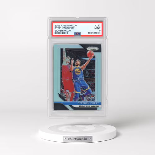 2018 Panini Prizm #222 Stephen Curry - Silver Prizm (PSA 9 MINT)